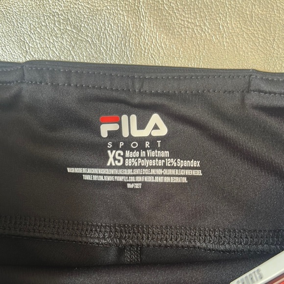 Fila Purple V-Neck Tee and Black Shorts Set - Picture 7 of 7